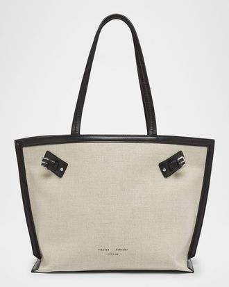 Proenza Schouler Days Linen & Leather Tote Bag
