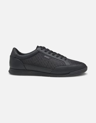 HUGO BOSS Mens Nitan Trainers - Black - Size: 11