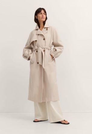 Bugatti Damen Trenchcoat waterafstotend met strikceintuur