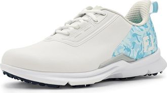FootJoy Fj Fuel Womens Golf Shoes Arctic White/Carolina Camo : 9.5 B - Medium, Leather