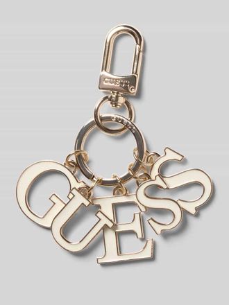Guess Schl&uuml;sselanh&auml;nger mit Logo-Detail in Offwhite, Gr&ouml;&szlig;e 1