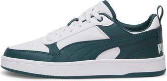 Puma Puma Mens Dribble Court Trainers Unisex Adults White/Malachit 9.5 UK