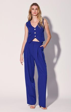 Walter Baker Tammy Pant, Royal Blue Pin Stripe