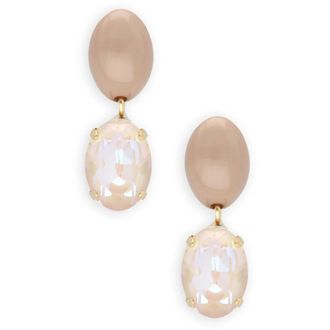 Lott. Gioielli Lott. Gioielli, Accessoires, Dames, Geel, ONE Size, Ros&eacute;gouden Ovaal Strass Hanger Ketting