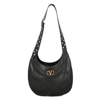 Valentino Shoulder Bags, female, Black, Size: ONE SIZE Hoboho Bag