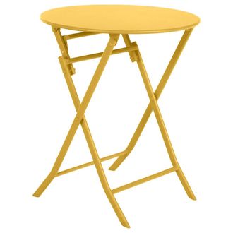 Hesperide Hesperide - Mesa Redonda Plegable greesboro Amarillo Mostaza - Mostaza