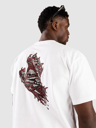 Santa Cruz Scourge Hand T-Shirt bianco