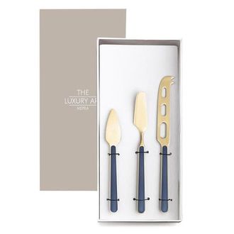 Mepra Fantasia Ice Gold Cheese Knives - 3 Pieces in Cobalt at Nordstrom