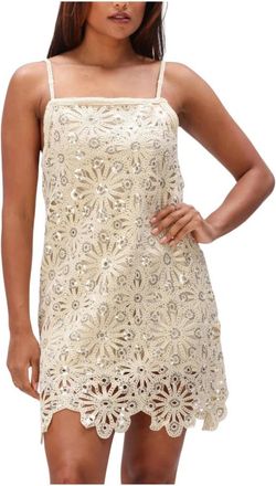 Suncoo Chelby Dress - Dames - Jurken - Beige - Maat: M Katoen