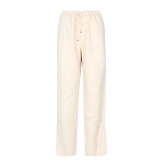 Roy Rogers Broeken, Dames, Beige, L, Katoen, Wide Broeken