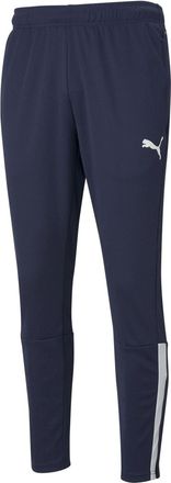 Puma Heren Team Liga Trainingsbroek met Zijstreep (Marineblauw/Wit)