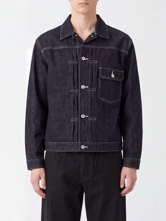 Comme Des Gar&ccedil;ons Cotton Denim Jacket with Cuban Collar