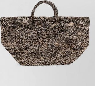 Ibeliv vanilla shoulder bag woven texture handles