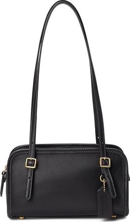 Coach Swing Zip Bag 20 Womens Handbags Black, Leather