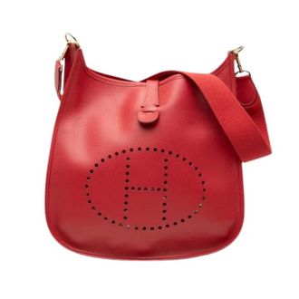 Herm&egrave;s Pre-owned Evelyne I Crossbody Bag - Dames - Pre-owned - Rood - Maat: ONE Size Leer
