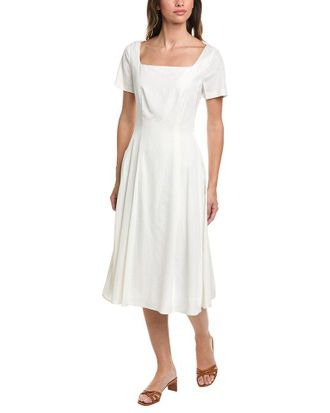 Brooks Brothers Linen-Blend Midi Dress