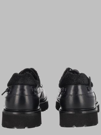 Woolrich Leather Lace-Up Oxford - Black