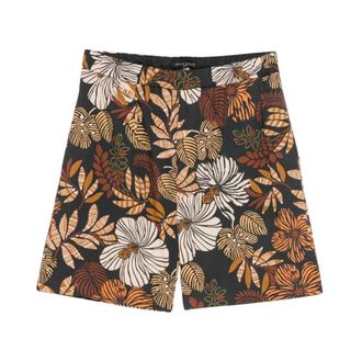 Brian Dales Korte Broeken, Heren, Veelkleurig, M, Katoen, 001 Bermuda Fnt Fiori