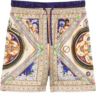 Casablanca Volcano Jacquard Silk Shorts - Heren - Korte Broeken - Veelkleurig - L - Korte Broeken