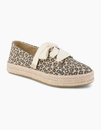 Toms Womens TOMS Carolina Lace Up Cotton Womens Oatmeal Shoes - Brown - Size: 4