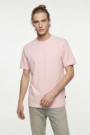 Only & Sons Rundhalsshirt ONLY & SONS ONSFRED RLX SS TEE, Herren, Gr. XXL, veiled pink, Single Jersey, Obermaterial: 100% Baumwolle, unifarben, relaxed fit normal