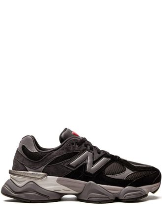 New Balance Black 9060 Suede Mesh Retro-Futuristic Sneakers