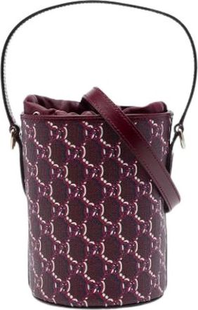 Gucci Pre-owned Bucket Bag - Dames - Vintage Tas - Rood - ONE Size - Leer - Vintage