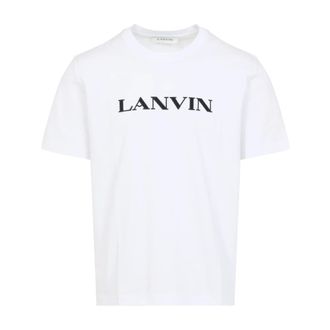 Lanvin Tops, Heren, Wit, XL, Katoen, Rmts 0012J300H25 T-shirt