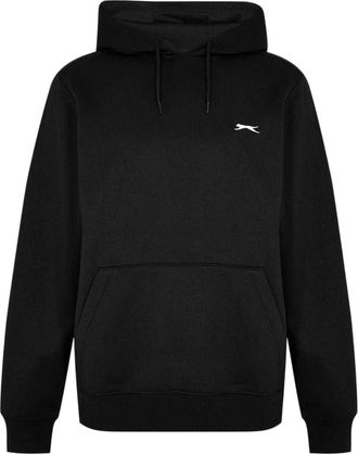 Slazenger Heren fleece hoodie (Zwart)