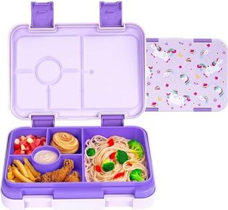 OEM Fiambrera Bento Para Adultos Con 5 Compartimentos Separados, A Prueba De Fugas Y Libre De Bpa, Ideal Para Almuerzos, Meriendas Y Viajes
