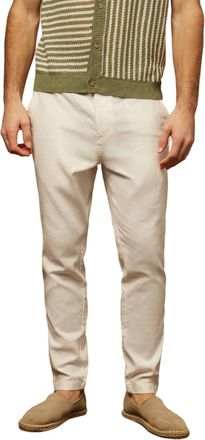 Onia Stretch Linen Traveler Pant In White