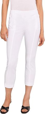 Elliott Lauren Control Stretch Crop Pants Womens Clothing White : 16 25, Nylon/Rayon/Spandex