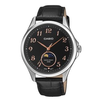 Casio Casio Collectie Heren Zwarte Horloge MTP-M110L-1AVER