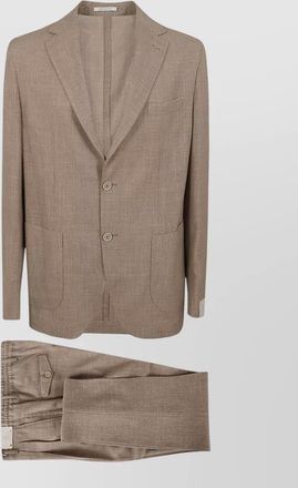 Eleventy tailored jacket single vent notch lapel