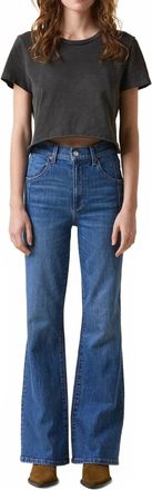 LE JEAN Farrah Flare Jeans In Bohemian Blue