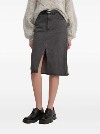 Gestuz Gonna svasata in cotone - Grigio