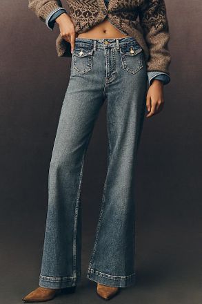 Pilcro Pocket High-Rise Flare Jeans