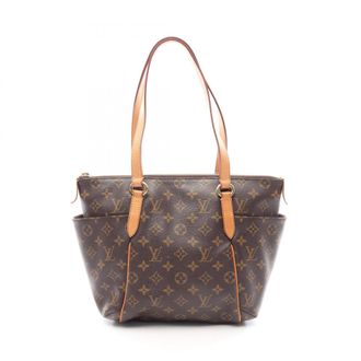 Louis Vuitton Brown Coated Canvas Pvc Monogram Leather Handbag Tote Bag (Pre-Owned)