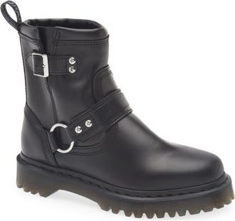 Dr. Martens Anistone Harness Boot in Black /Black at Nordstrom, Size 11Us