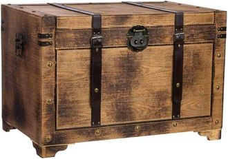 Wanderlust Deco Wanderlust Deco - Ba&uacute;l De Madera Marr&oacute;n 75x74x51