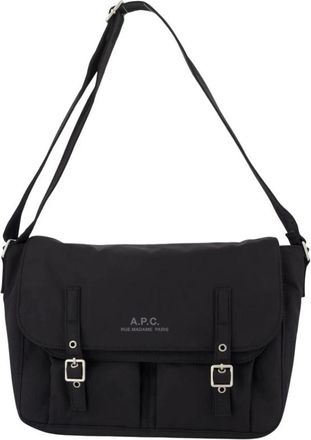 A.P.C. Messenger Archive Crossbody - Heren - Schoudertassen - Zwart - ONE Size - Polyester - Tassen