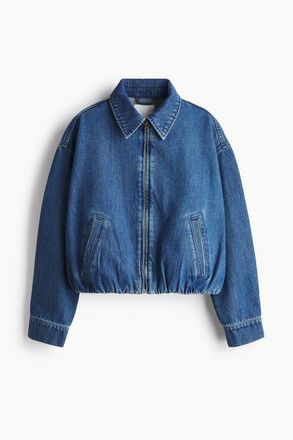 H&M Oversized Denim Jacket in Denim Blue at Nordstrom, Size Xx-Large