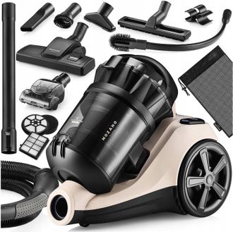OEM Aspiradora Cicl&oacute;nica Mozano Sin Bolsa, Turbocepillo, Filtro Hepa, 4000 W, 3 L