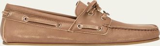 Gucci Washed Leather Boat Shoes