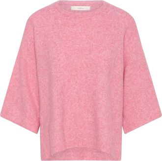 Inwear Guniiw Tee Pullover - Dames - Ronde hals truien - Roze - XS - Wol - Truien & Vesten