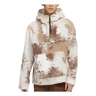 Nike AS Mens Nike Sportswear SPE+ SHERPA HZ HOODIE LIGHT BONE DD5010-072