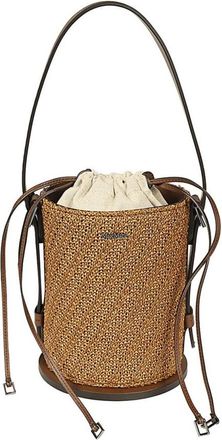 Max Mara Logo Plaque Drawstring Shoulder Bag Max Mara