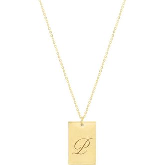 Set & Stones Stella Initial Necklace in Gold /P at Nordstrom