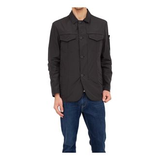Peuterey Stijlvolle Lichte Jas - Heren - Zomerjassen - Zwart - 2XL - Polyester - Jassen