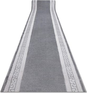 RugsX Passatoia Structural mefe 2813 Telaio, chiave greca due livelli di pile grigio 200 cm grey 200x160 cm